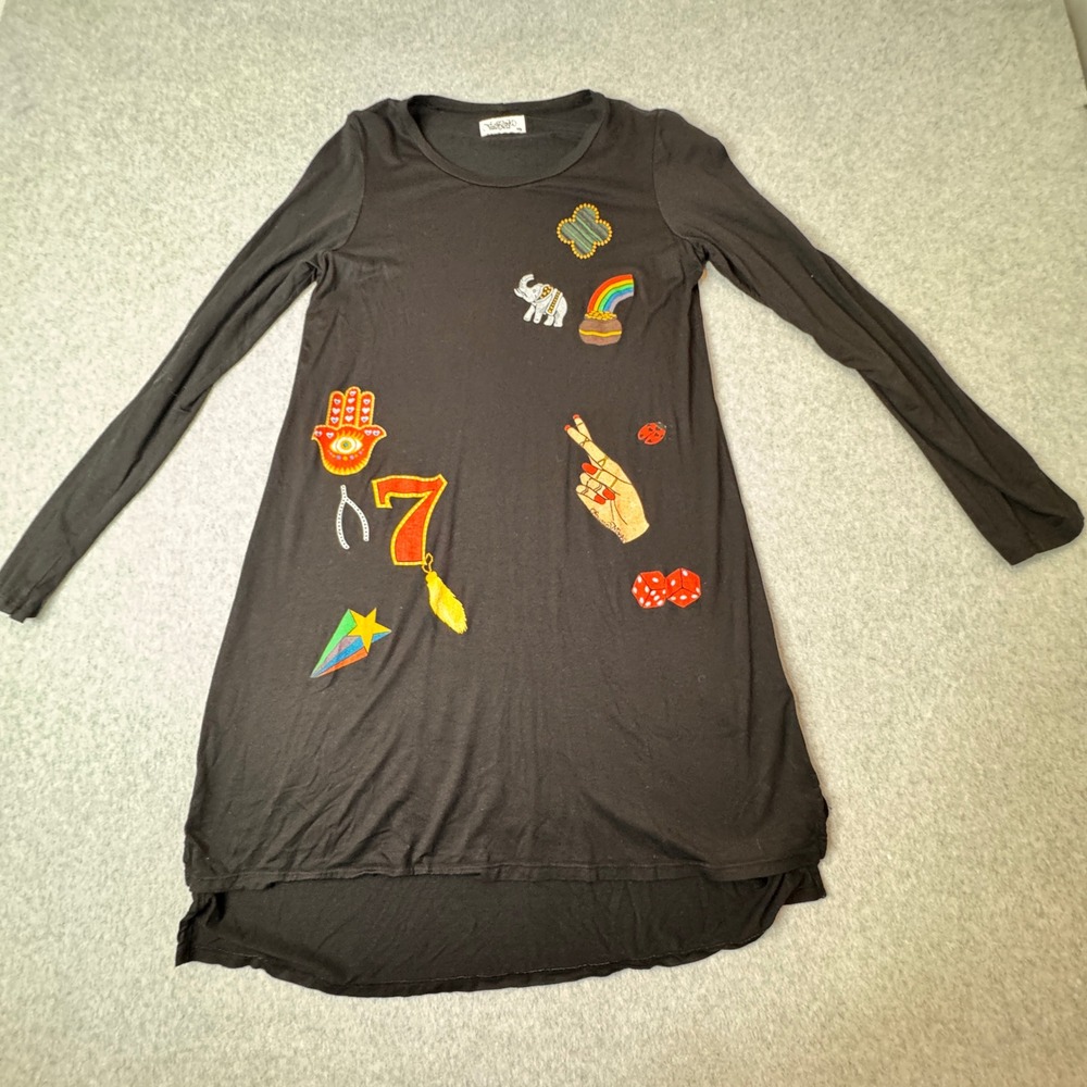 Rare Lauren Moshi Beverly Hills Limited Edition Lucky Elements Long Sleeve Tunic